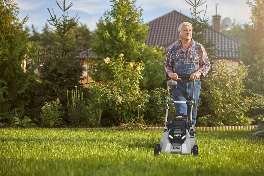 lawn mowing machine